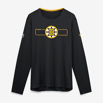 Men's Fanatics Black Boston Bruins Authentic Pro Rink Tech Long Sleeve T-Shirt
