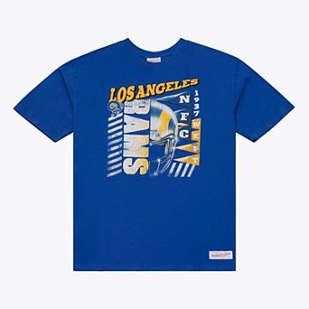Men's Mitchell & Ness Royal Los Angeles Rams Core Essentials Street Graphic Short Sleeve T-Shirt