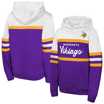Youth Mitchell & Ness Purple Minnesota Vikings Head Coach Hoodie