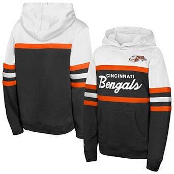 Youth Mitchell & Ness Black Cincinnati Bengals Throwback Head Coach Hoodie
