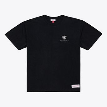 Men's Mitchell & Ness Black Las Vegas Raiders Core Essentials Micro Logo T-Shirt