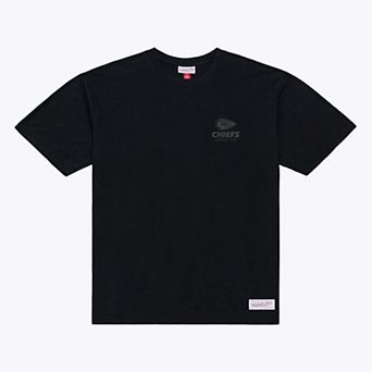 Men's Mitchell & Ness Black Kansas City Chiefs Core Essentials Micro Logo T-Shirt