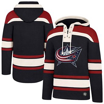 Men's '47 Navy Columbus Blue Jackets Superior Lacer Hoodie