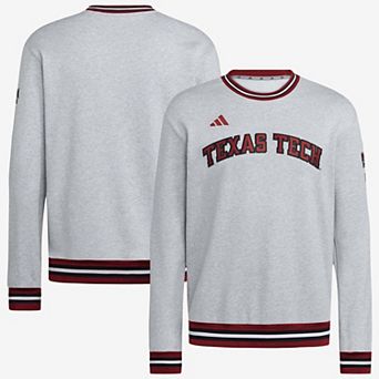 Men's adidas Gray Texas Tech Red Raiders Dugout Collection Sweatshirt