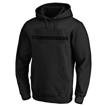 Men's Profile Black Nebraska Huskers Tonal Hoodie
