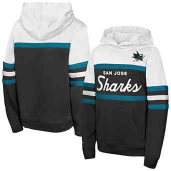 Youth Mitchell & Ness Black San Jose Sharks Head Coach Hoodie