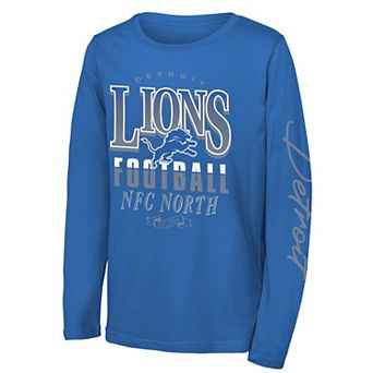 Youth Outerstuff Blue Detroit Lions Real Ones Long Sleeve T-Shirt