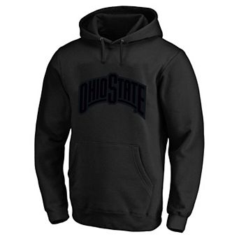 Men's Profile Black Ohio State Buckeyes Tonal Hoodie