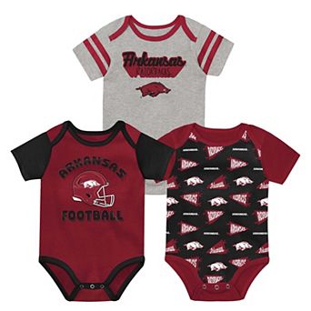 Newborn Outerstuff Cardinal Arkansas Razorbacks Star Player Three-Piece Bodysuit Set