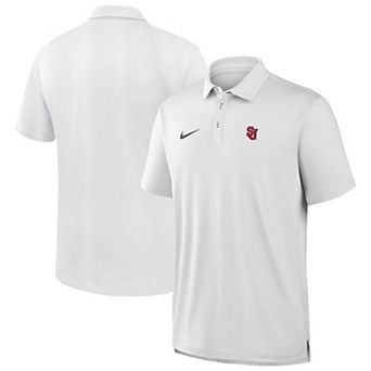 Men's Nike White St. John's Red Storm 2026 Sideline Polo