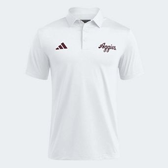 Men's adidas White Texas A&M Aggies Ultimate 365 Solid Polo