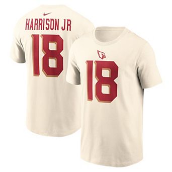 Men's Nike Marvin Harrison Jr. Natural Arizona Cardinals Rivalries Collection Player Name & Number T-Shirt