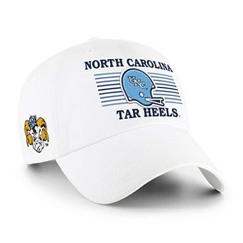 Unisex '47 White North Carolina Tar Heels Vault Striped Clean Up Adjustable Hat