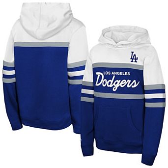 Youth Mitchell & Ness Royal Los Angeles Dodgers Head Coach Hoodie