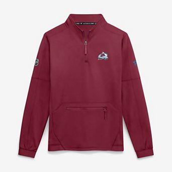 Men's Fanatics Burgundy Colorado Avalanche Authentic Pro Rink Fleece Quarter-Zip Pullover