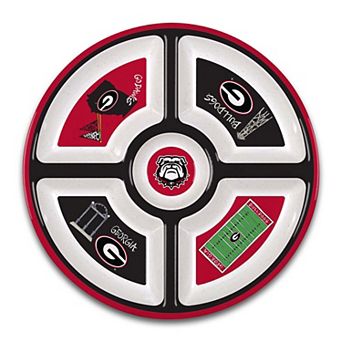 Georgia Bulldogs Five-Section Melamine Platter