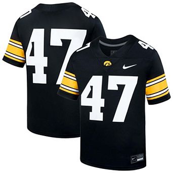 Youth Nike Black Iowa Hawkeyes Replica Football Jersey