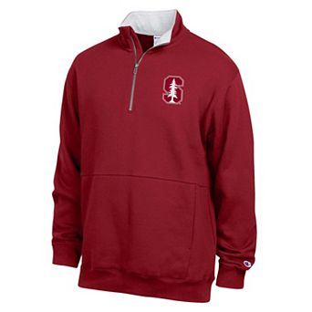Men's Champion Cardinal Stanford Cardinal Fleece Quarter-Zip Pullover