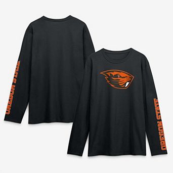 Men's Logo Athletic Black Oregon State Beavers Primary Logo Long Sleeve T-Shirt
