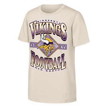 Youth Outerstuff Natural Minnesota Vikings NFL Of Days Past T-Shirt