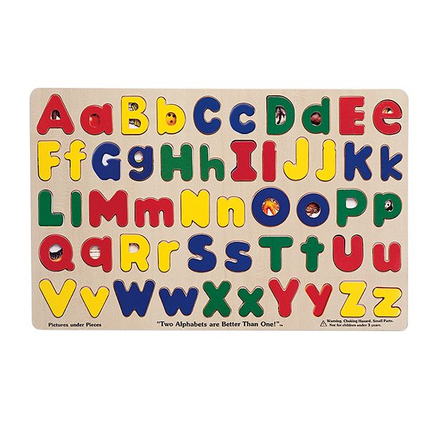  Melissa & Doug Self-Correcting Alphabet Wooden Puzzles With  Storage Box (52 pcs) - ABC Puzzles, Wooden Alphabet Puzzle For Kids Ages 4+  : Melissa & Doug, 2541: Toys & Games