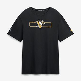 Men's Fanatics Black Pittsburgh Penguins Authentic Pro Primary Logo T-Shirt