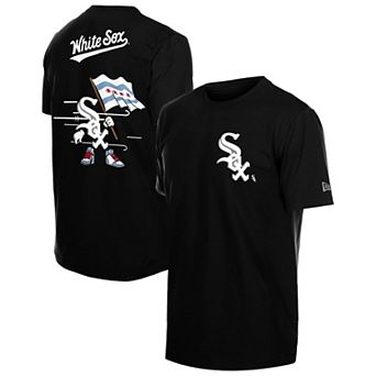 Men's New Era Black Chicago White Sox Cartoon Logo T-Shirt