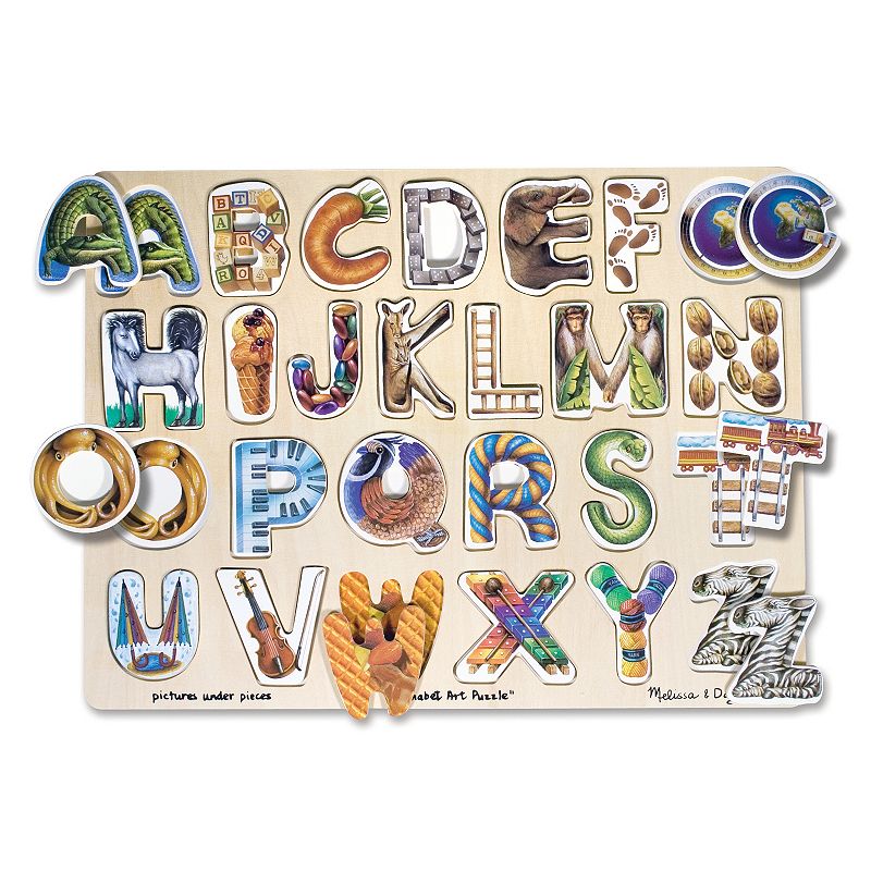 Melissa & Doug Alphabet Art Board, Multicolor