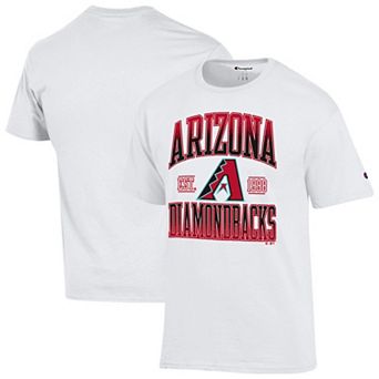 Men's Champion White Arizona Diamondbacks Team Name T-Shirt