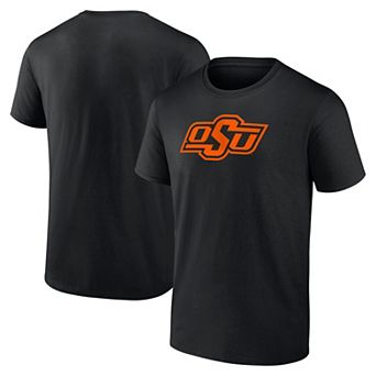 Men's Logo Athletic Black Oklahoma State Cowboys Primary Logo T-Shirt