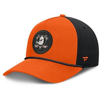 Men's Fanatics Orange/Black Anaheim Ducks Authentic Pro Rink A-Frame Adjustable Hat