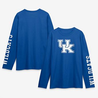 Men's Logo Athletic Royal Kentucky Wildcats Primary Logo Long Sleeve T-Shirt