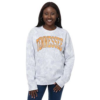 Women's ZooZatz Gray Tennessee Volunteers Camo Arch Logo Fleece Crewneck Sweatshirt