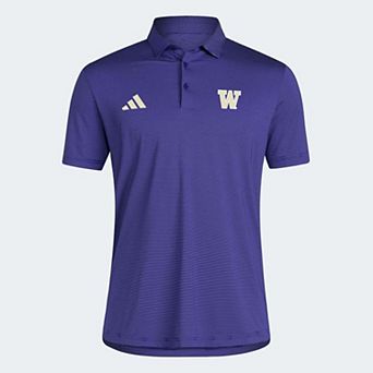 Men's adidas Purple Washington Huskies Ultimate 365 Stripe Polo