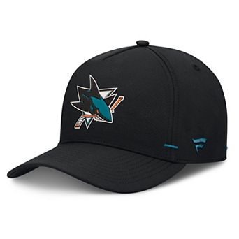 Men's Fanatics Black San Jose Sharks Authentic Pro Rink Bar Tacks A-Frame Adjustable Hat