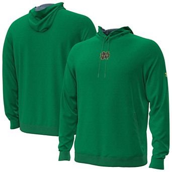 Men's Under Armour Green Notre Dame Fighting Irish 2026 Sideline Meridian Cold Weather Hoodie