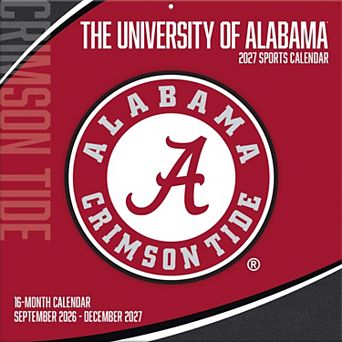 Alabama Crimson Tide 2027 12 ۝ x 12 ۝ Team Wall Calendar