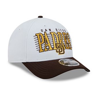 Men's New Era White/Dark Brown San Diego Padres Loyal 9FORTY M-Crown Adjustable Hat