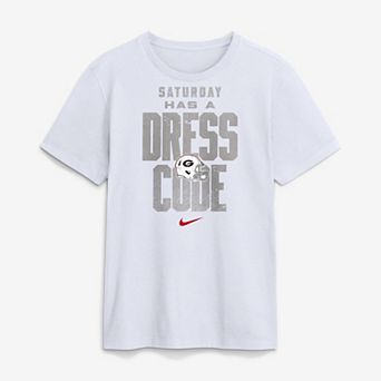 Men's Nike White Georgia Bulldogs Whiteout Dress Code T-Shirt