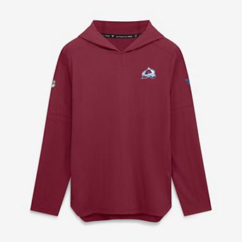 Men's Fanatics Burgundy Colorado Avalanche Authentic Pro Train Lightweight Hoodie
