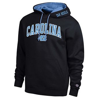 Men's Champion Black North Carolina Tar Heels Arch Tackle Twill Hoodie