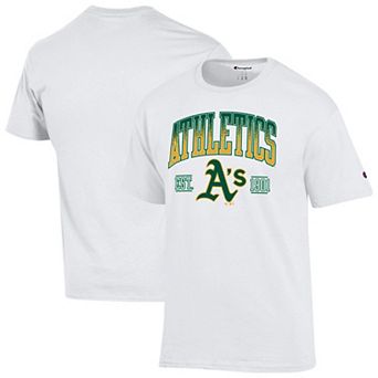 Men's Champion White Athletics Team Name T-Shirt