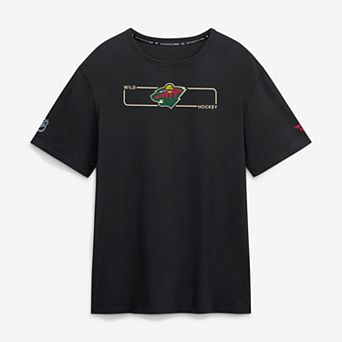 Men's Fanatics Black Minnesota Wild Authentic Pro Primary Logo T-Shirt