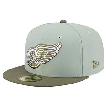 Men's New Era Sage Green/Olive Detroit Red Wings Color Pack 59FIFTY Fitted Hat