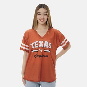 Women's ZooZatz Texas Orange Texas Longhorns Mesh Jersey Kickoff T-Shirt