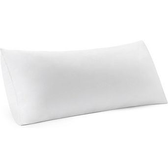 Lumbar Pillow Insert, 14x36 Premium Microfiber with Cotton Cover, for Bed & Sofa