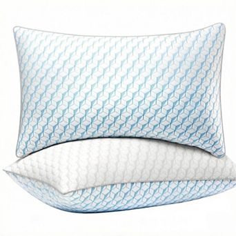 Bed Pillows Queen Size for Sleeping - Breathable Cooling Down Alternative Soft Pillows Set of 2