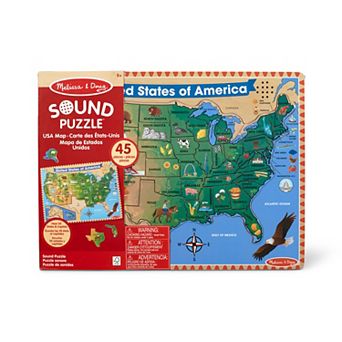 Melissa & Doug USA Map Sounds Wood Puzzle