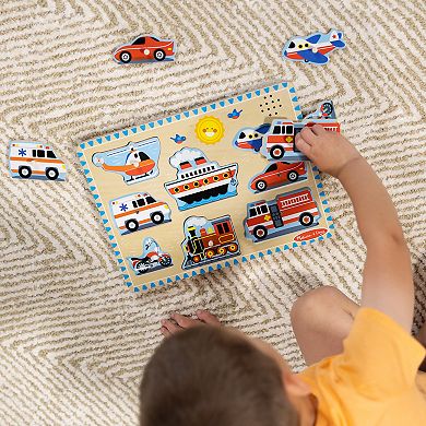 Melissa and Doug Vehicles Sound Puzzle