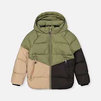 Little Kids Boy Color-Block Winter Jacket